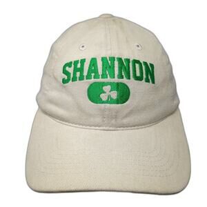 Shannon Slideback Hat Beige One Size Embroidered Clover Sportsman